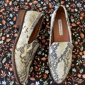snake print flats